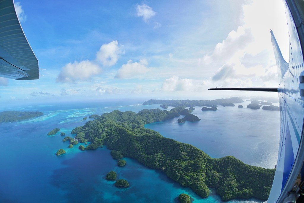 Flying Over Palau