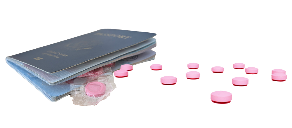 passports & pepto bismol